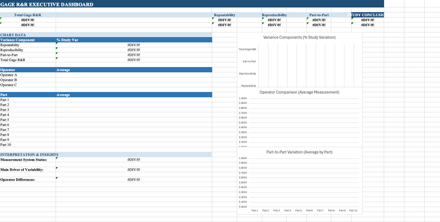 Gage R&R Study Preview